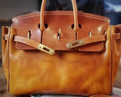 头层牛皮重油脂感铂金系列 小号日落黄 99...