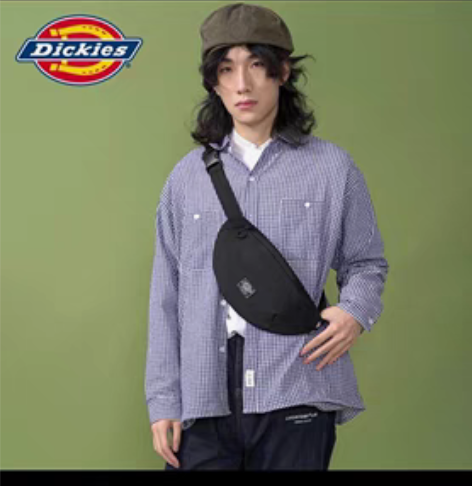 Dickies腰包男 休闲潮流单肩斜挎包女...