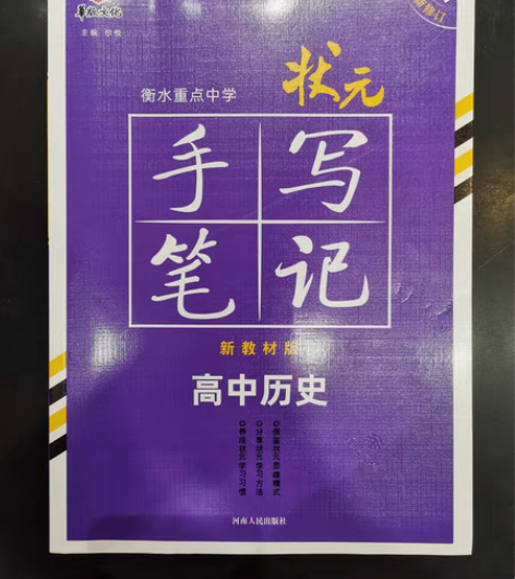 包邮高中手写笔记历史，小侄女京东买错了，全...