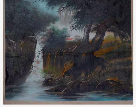 包邮常炳华中国油画大师减色油画老画原创手绘...