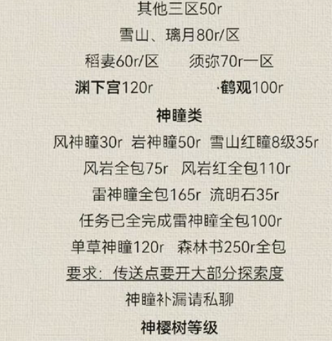 包邮原神3.4版本预约全包 [火]①3.4...