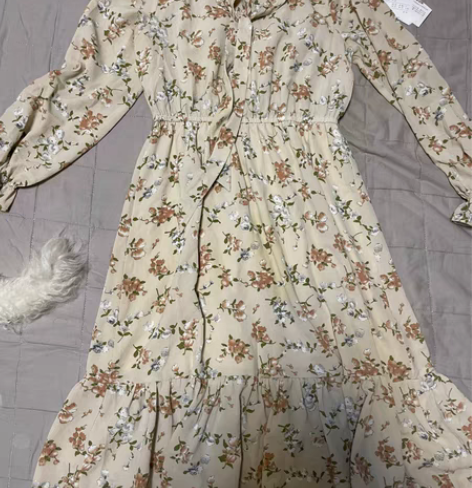 包邮拉贝缇衬衫裙，160m，裙长到膝盖（身...