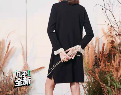 包邮拉夏贝尔    黑色连衣裙    毛衣...