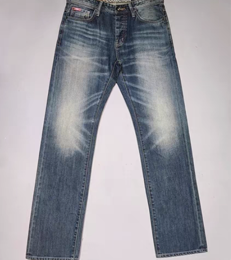 包邮2款码全！英国男式大直筒赤耳牛仔裤日本...