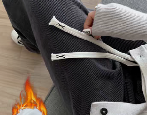 转卖阔腿裤女2022年新款休闲雪尼尔直筒拖...