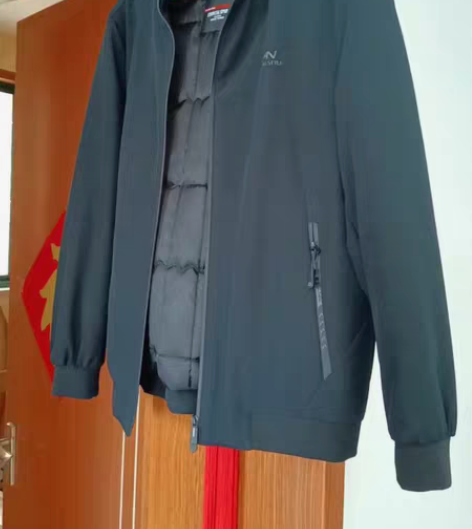 包邮全新没有穿过，170款，深蓝色棉男士夹...