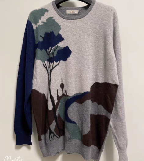 包邮男士稻草人100山羊绒毛衣 120码胸...