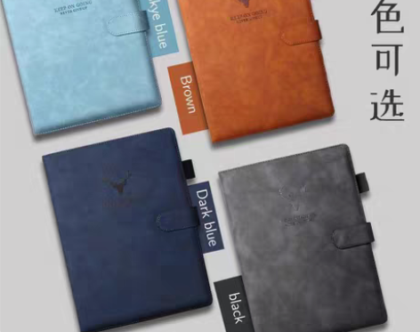 包邮A4大笔记本加厚高颜值记事本高档商务皮...