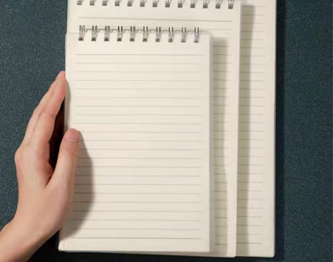 包邮竖翻超厚学生笔记本A4简约网格本B5大...