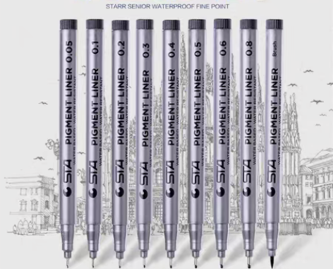 包邮批发！STA斯塔针管笔8050手绘针管...