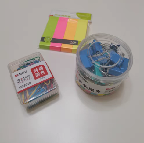 晨光长尾夹夹子文具彩色燕尾夹小文件夹子凤尾...