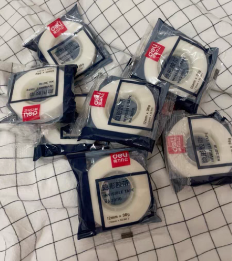 转卖得力神奇隐形胶带纸粘字贴错题粘贴复印可...