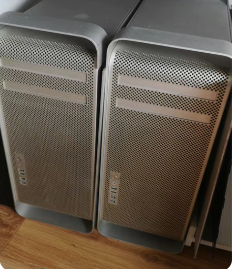 5台苹果台式机机箱，有CPU显卡内存G5完...