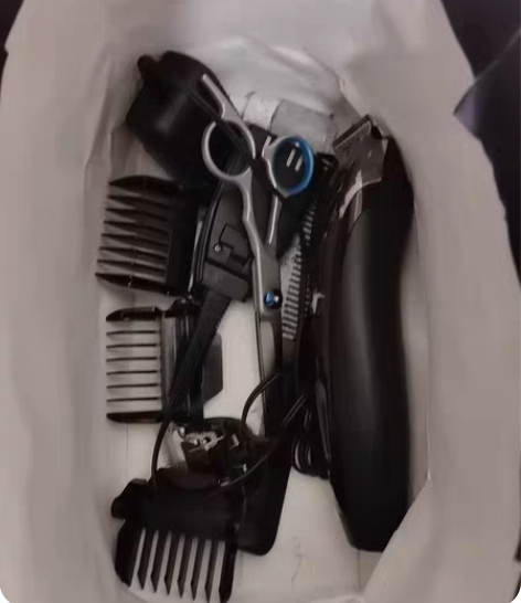 理发器工具一套 推子+3个卡尺+直剪哑剪+...