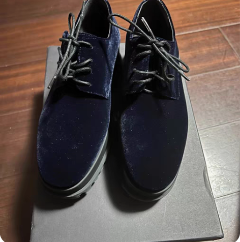 全新 jil sander 内增高鞋 丝绒...