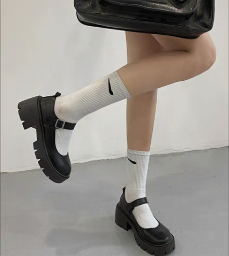 皮鞋女英伦风日系鞋子制服黑色玛丽珍鞋单鞋乐...