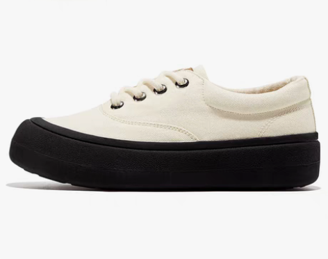 转卖【狂欢价】【现货】飞跃芋圆面包帆布鞋女...