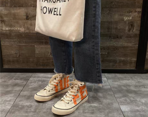 转卖飞跃女鞋高帮帆布鞋女2020秋季新款学...