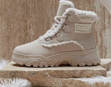 转卖【国庆价】FILA斐乐官方高帮靴子休闲...