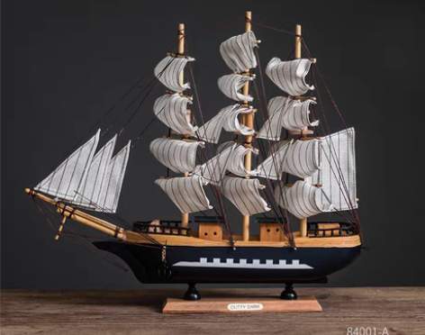 转卖【特价摆件】创意帆船模型，一帆风顺，家...