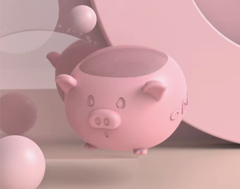 转卖【粉系萌宠 便携低音炮】卡通礼物无线蓝...