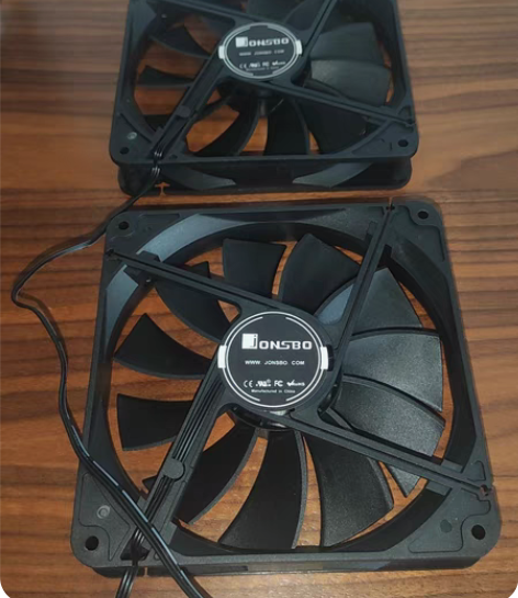 包邮机箱风扇14cm三针黑色无光静音大风扇...