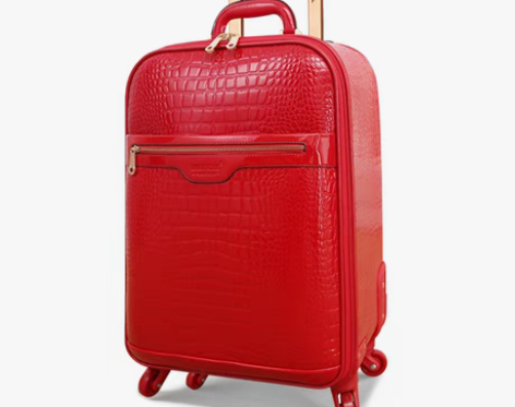 转卖结婚箱子新娘陪嫁箱红色行李箱皮箱拉杆箱...