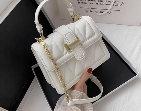 转卖包包小众设计链条小方包高级感手提包20...