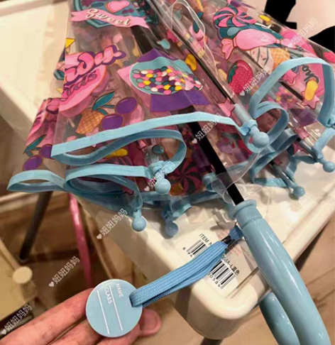 包邮出口品质，儿童透明拱形雨伞卡通超萌宝宝...