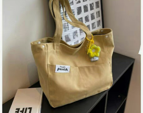 包邮【全新】日系韩系帆布包包女2022流行...