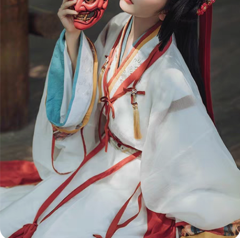 转卖汉风吟妙上晋制襦裙交窬裙汉服全套M，可...