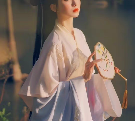 重回汉唐洛水瑶原创汉服女晋制春夏中国风半臂...