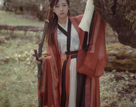 转卖华姿仪赏唯芳 原创设计汉服女装日常印花...