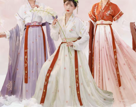 包邮玉术【一览芳华】原创汉服女唐褙子圆领衫...