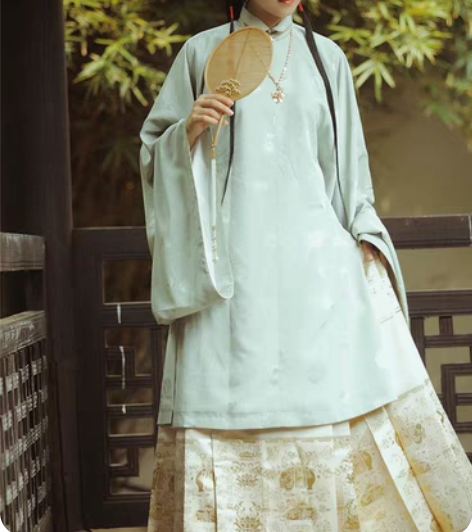 兰若庭 太平有象  米白色织金马面m码  ...