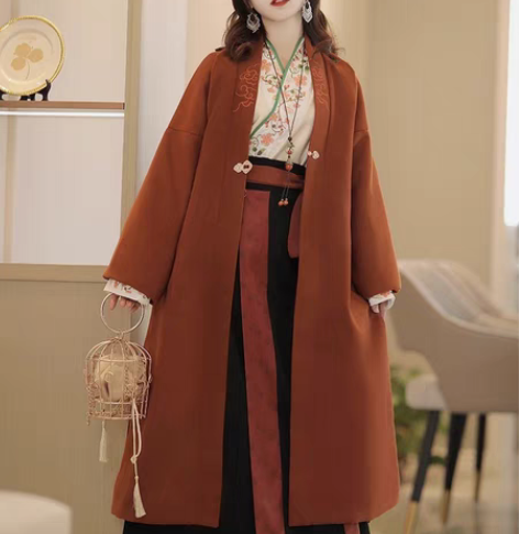 蝉佩旗舰店 改良宋制汉服女 l码三件套 太...
