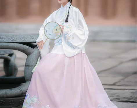 包邮如梦霓裳如梦霓裳汉服女装 明制披风 暮...