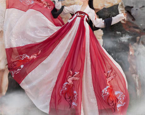 转卖【跨年狂欢】蝉佩凤鸣汉服女正品原创改良...