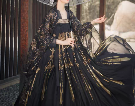 转卖汉服，赠送发带一根 一次也没穿过，可聊...