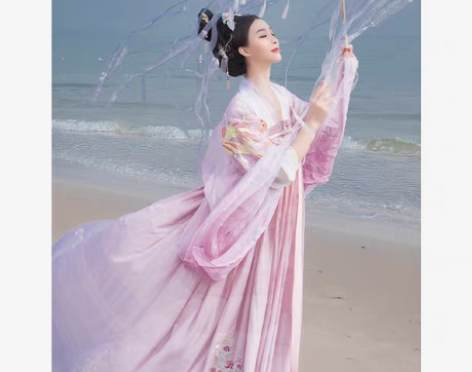 五五年原创汉服 齐胸大袖衫和上襦下裙全都有...