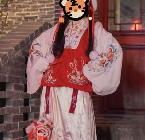 包邮耀春林间鹿汉服新年 仅穿一次～S码 爽...