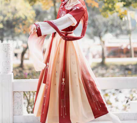 包邮珍缕汉服女正品原创千禧寻坦领三件套一片...