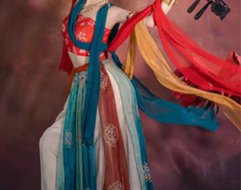 转卖西域遇见胡璇敦煌飞天汉服女异域风情演出...
