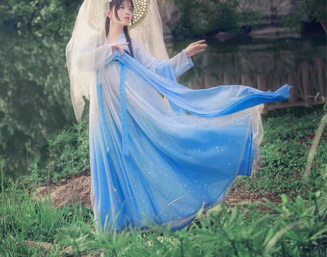 包邮【出汉服】千韵岗：辰莲鱼梦（M码）除偏...