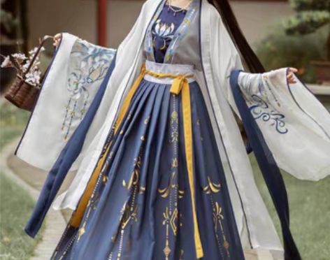 转卖千韵岗琼华汉服女正品原创中国风齐腰正版...