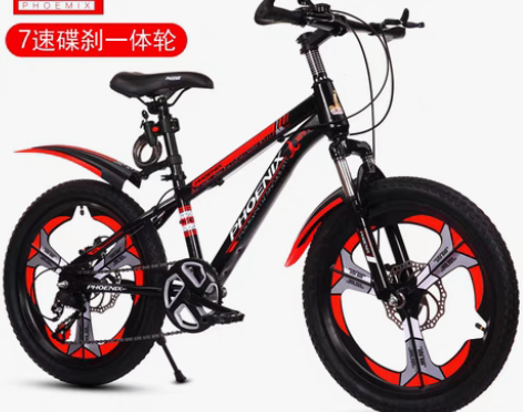 转卖凤凰儿童自行车男孩女中大童变速6-8-...