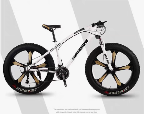 26英寸27变速越野单车，超宽大轮胎山地自...