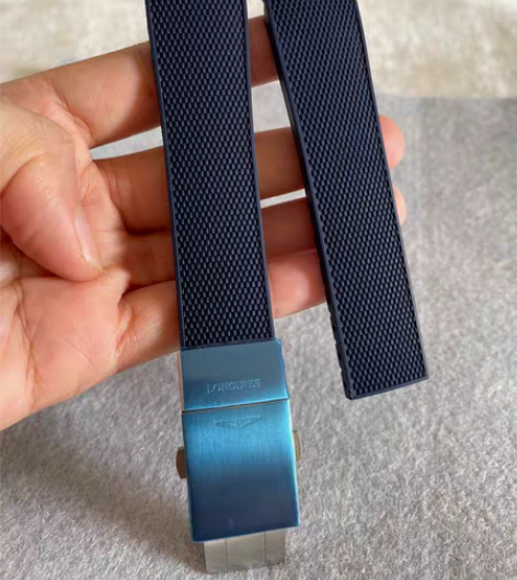 包邮21mm浪琴康卡斯氟橡胶表带代用原装款...