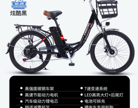 转卖飞鸽电动自行车新国标电瓶车男女通用代步...