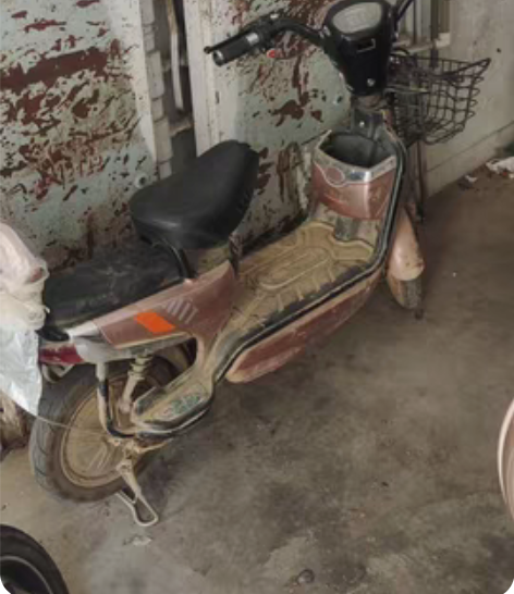 飞鸽踏板电动车,骑了半年,电池良好。就是后...